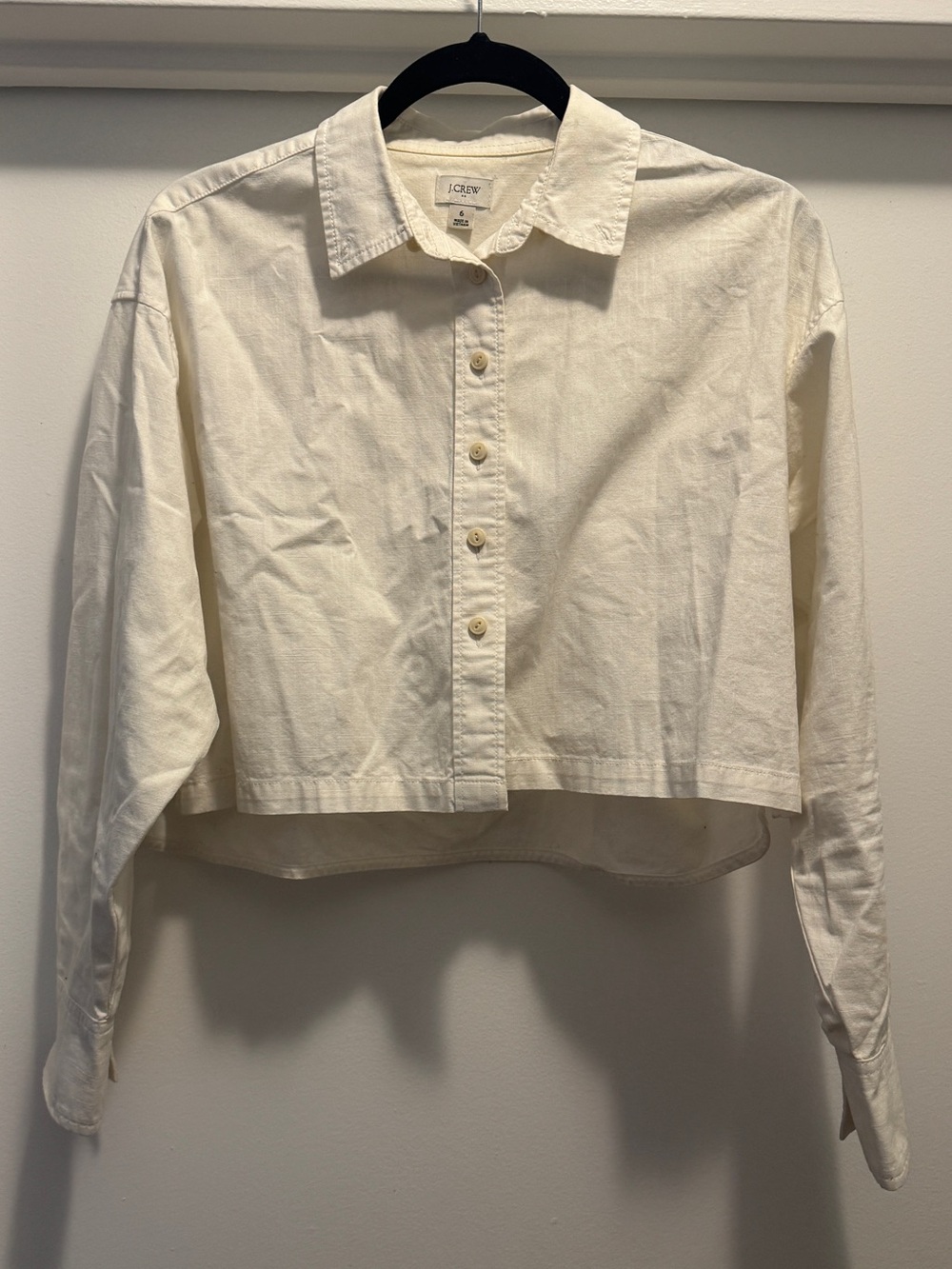 J.Crew Cropped Button-Up Shirt